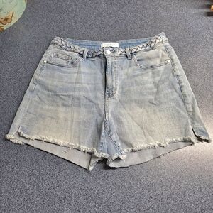 Judy Blue Los Angeles Denim Cut-Off  Shorts, Size 2XL, Style#JB150098LT